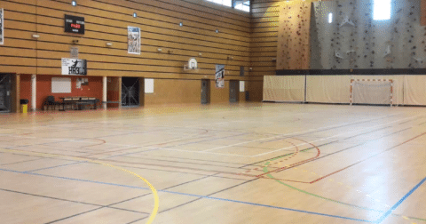 Photo de l'intérieur du Gymnase Pierre Quinon