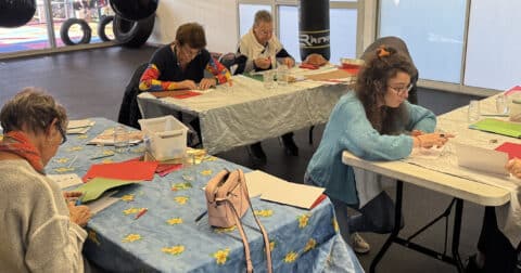 Photo de l'atelier des arts visuels pour les seniors