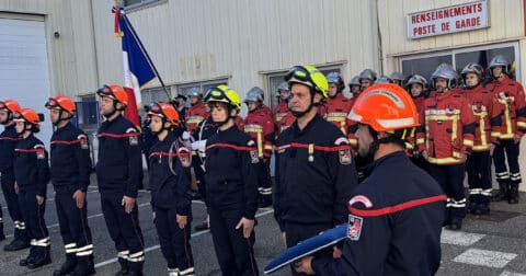 Photo Sainte barbe des pompiers au poste de secours